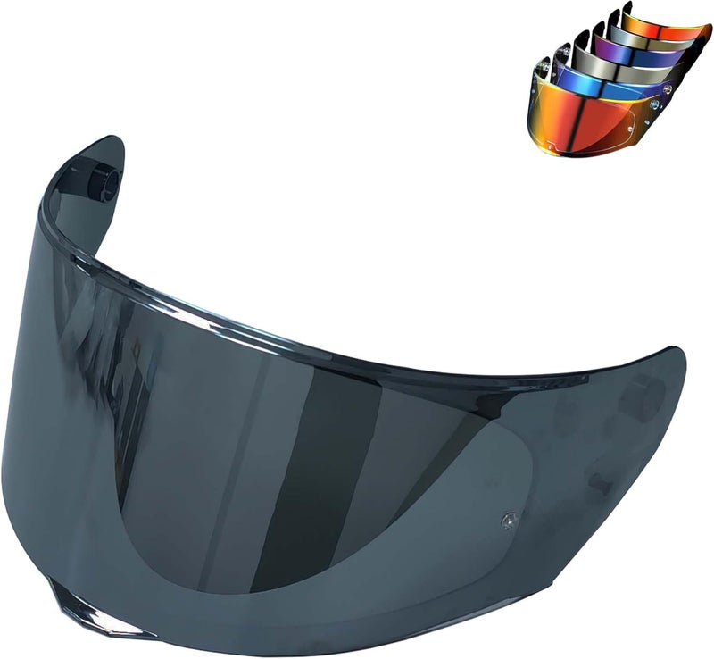 Logto Compatible with LS2 FF353/320/328/800 Helmets Visor Tint Replacement Motorcycle Helmet Face Shield (Dark Smoke) - Image 1